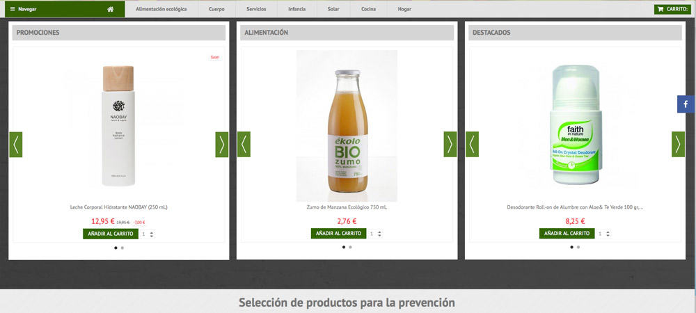 nuevo diseño web para la empresa Prevecancer España nuevo diseño web tienda online prevecancer